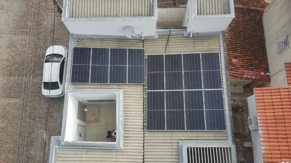 Instalação Solar Drone